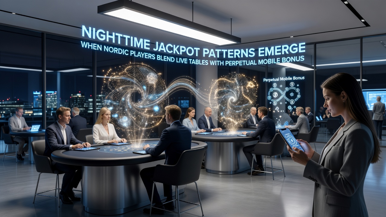 Data visualization of nighttime jackpot frequency spikes in Nordic regions, overlaying mobile bonus cycle timelines with live table session durations